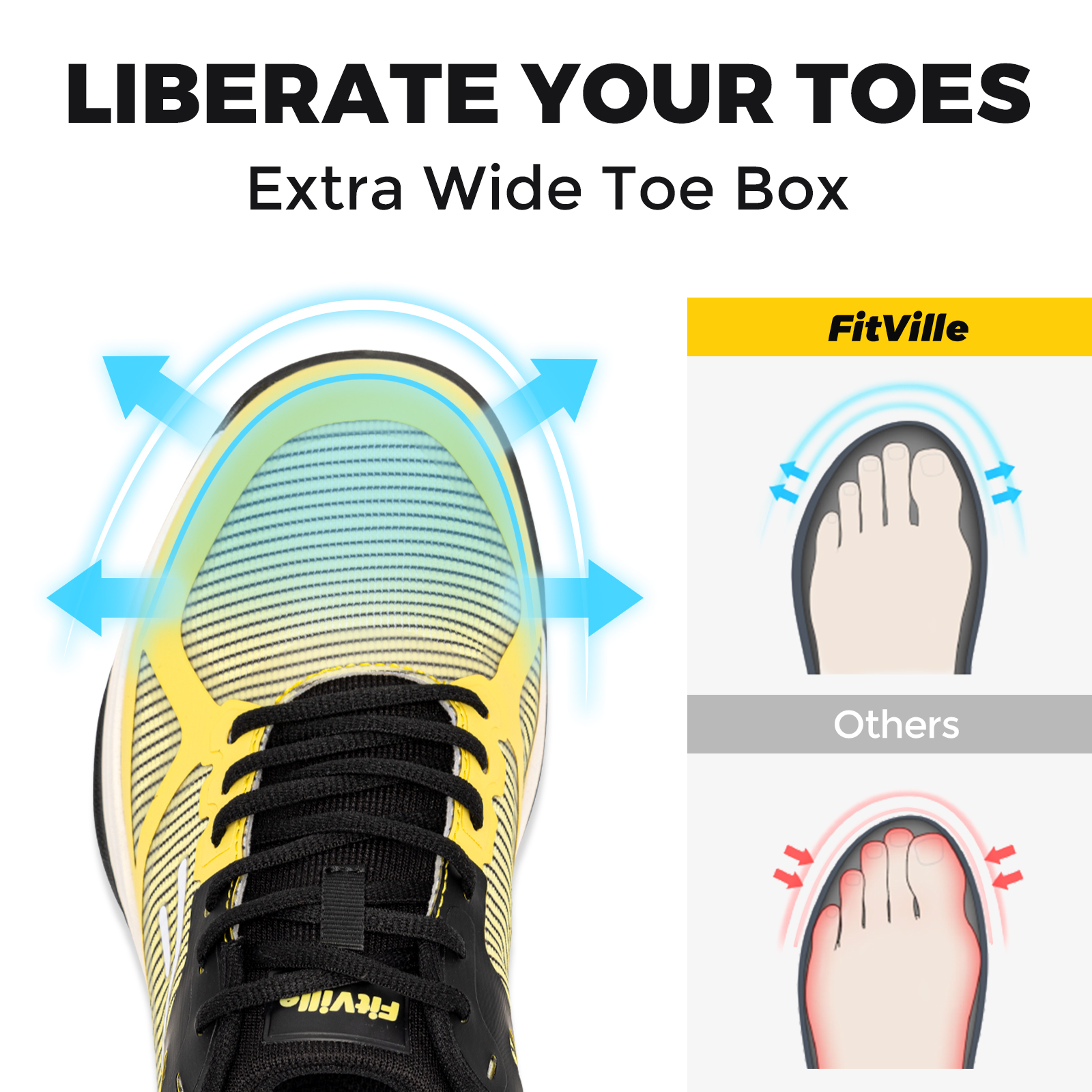 FitVille Wide Pickleball Shoes - Table Tennis Men 评论和价格