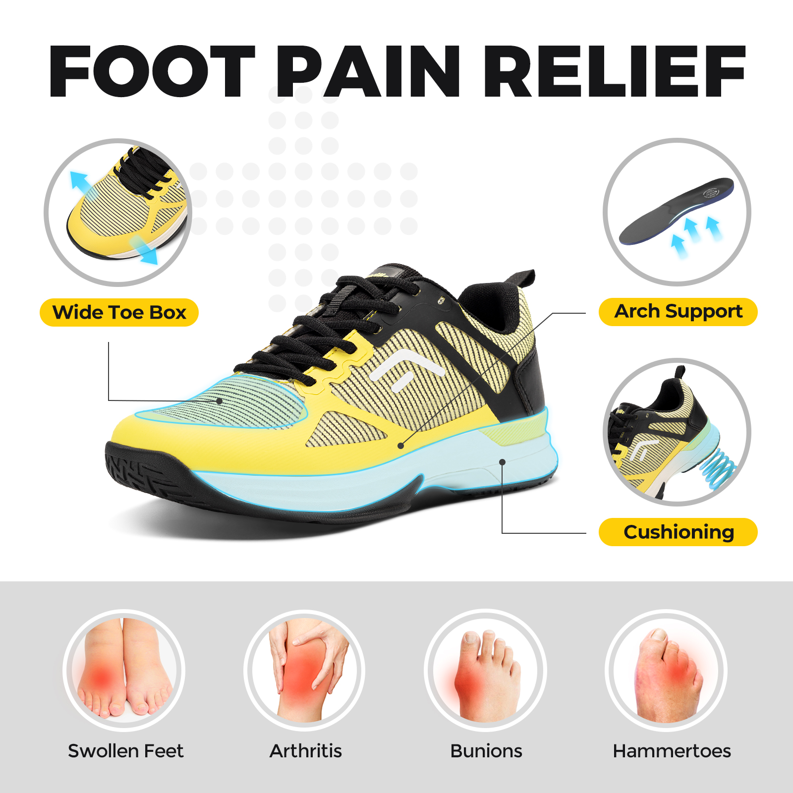FitVille Wide Pickleball Shoes - Table Tennis Men 评论和价格