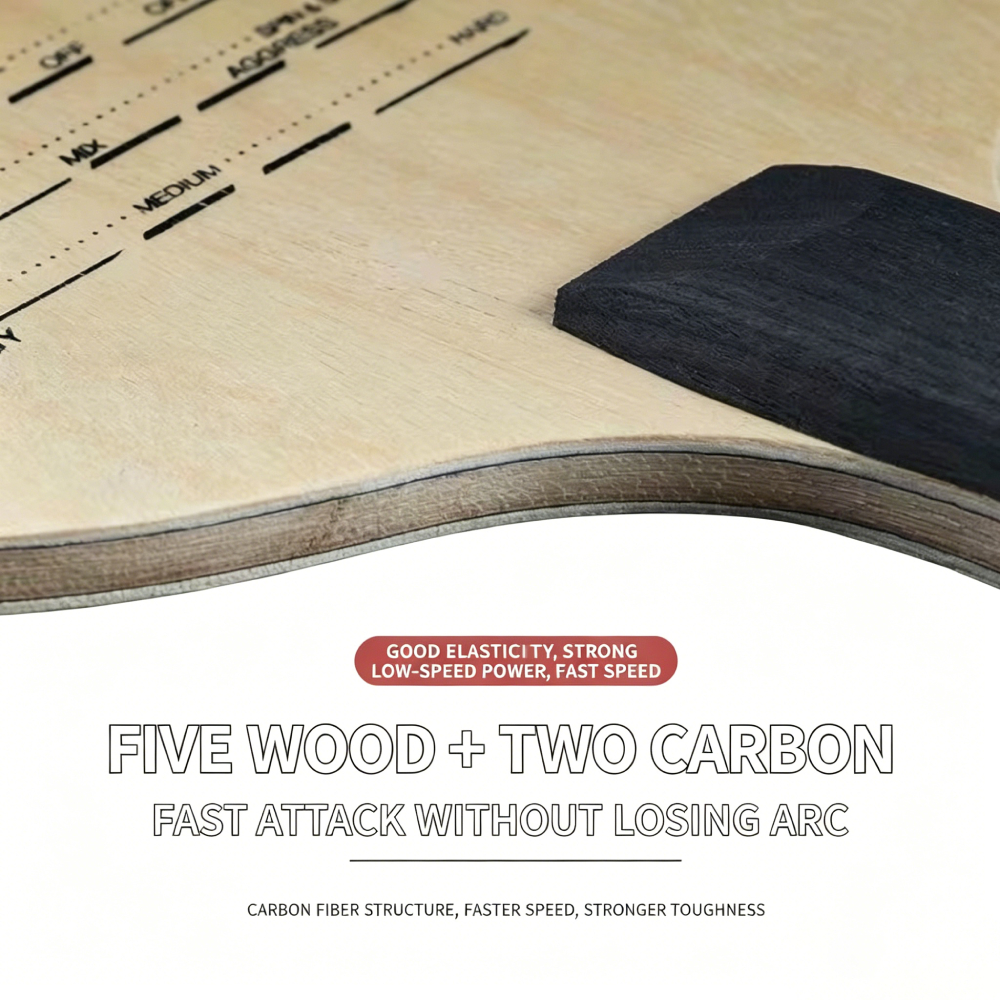 Original SANWEI T5000 5 Wood A - Stiga Carbon Blade 评论和价格