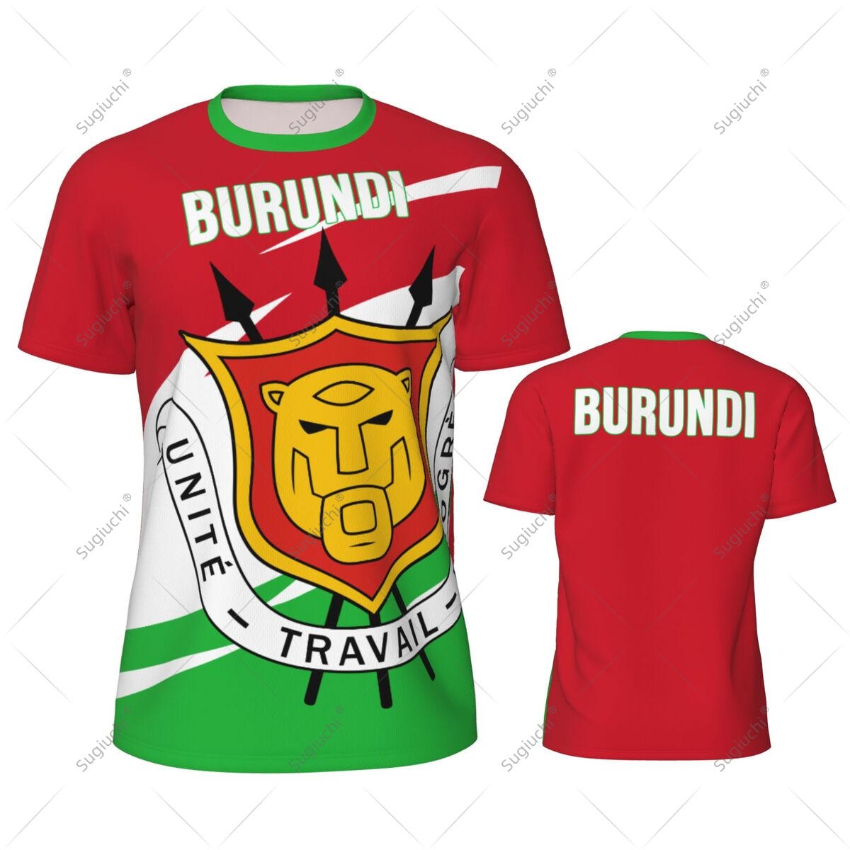 Burundi Flag Men Sports T-shir - Table Tennis Men 评论和价格